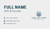 Hexagon Truck Logistics Business Card Image Preview