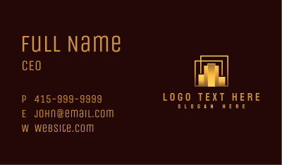 Corporate Building Structure Business Card Image Preview