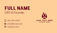 Street Food Grill Business Card Preview