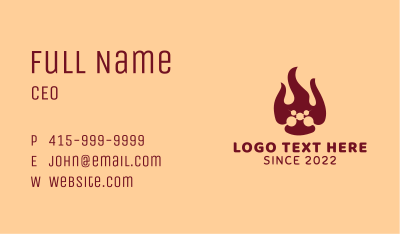 Street Food Grill Business Card