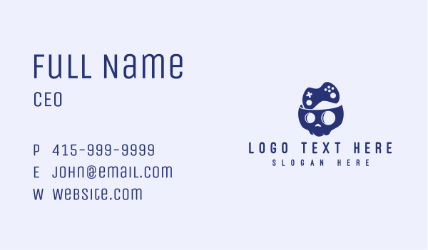 Game Skull Console Business Card Design Image Preview