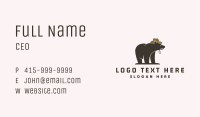 Wild Cowboy Bear Business Card Image Preview