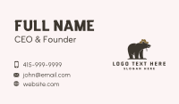 Wild Cowboy Bear Business Card Image Preview