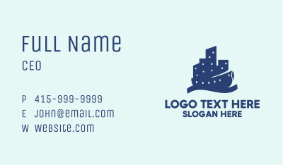 City Cruise Ship Business Card Image Preview