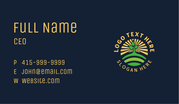 Farm Gardening Badge Business Card Design Image Preview