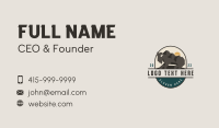 Bison Nature Mountain Business Card Image Preview