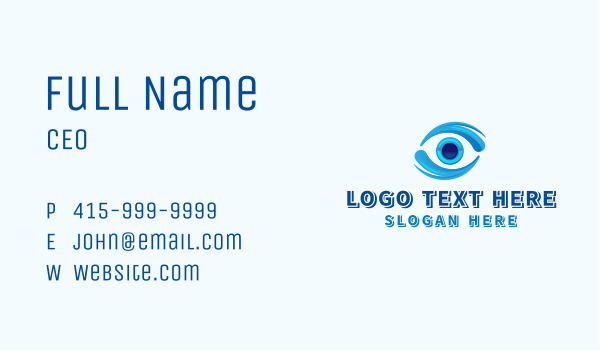 Eye Vision Optometry Business Card Design Image Preview