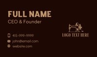 Fashion Tailoring Boutique Business Card Preview