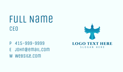 Gradient Bird Aviation Business Card Image Preview