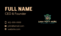 Smoking Pig Gangster Business Card Preview