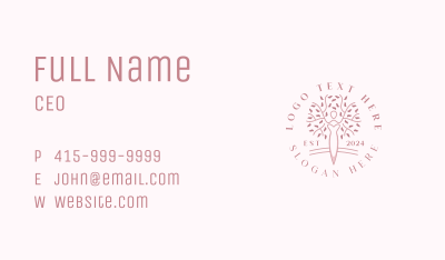 Nature Woman Tree Business Card Image Preview