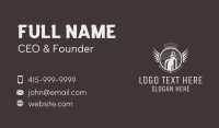 Crown Vape Wings Badge Business Card Preview