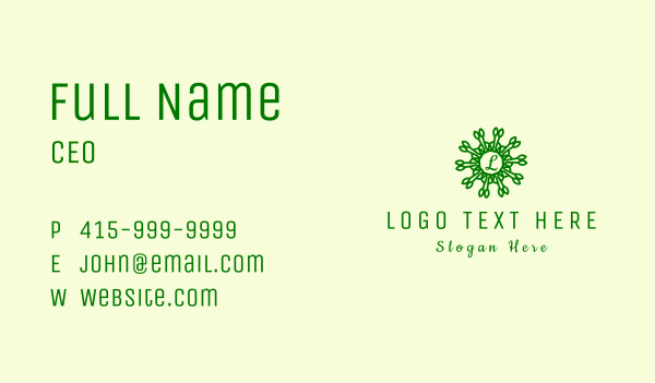 Nature Spa Lettermark  Business Card Design Image Preview