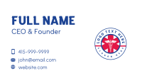 Medical Pharmacy Caduceus Business Card Preview