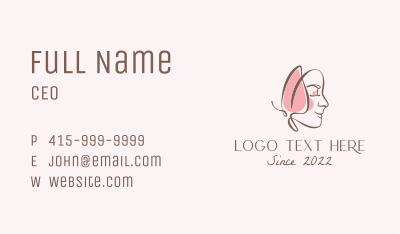 Butterfly Maiden Cosmetics Wellness  Business Card Image Preview