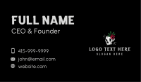 Punk Skull Rose Business Card Image Preview