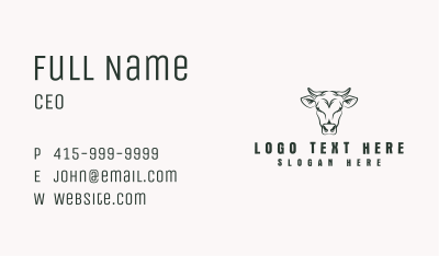 Cow Farm Livestock Business Card Image Preview