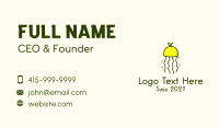 Lemon Citrus Jellyfish Business Card Image Preview