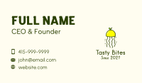 Lemon Citrus Jellyfish Business Card Image Preview