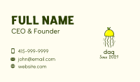 Lemon Citrus Jellyfish Business Card Image Preview