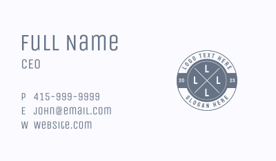 Vintage Hipster Brand Business Card Image Preview