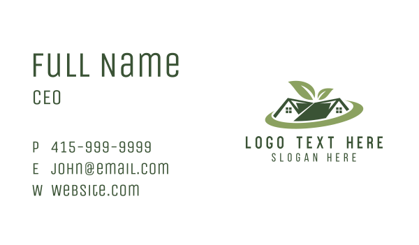 House Leaf Garden Business Card Design Image Preview