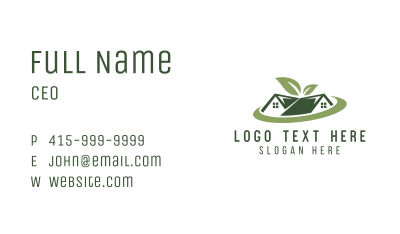 House Leaf Garden Business Card Image Preview