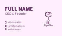 Simple Purple Drum Business Card Image Preview