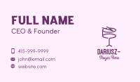 Simple Purple Drum Business Card Image Preview