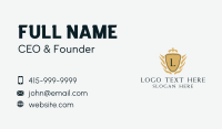 Deluxe Royal Shield Lettermark Business Card Image Preview