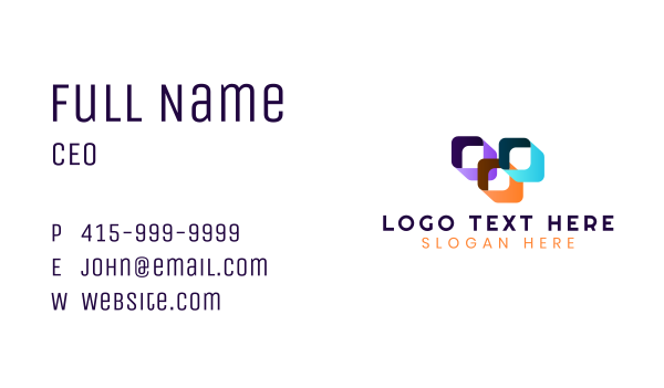 Tech Cube Gaming Business Card Design Image Preview