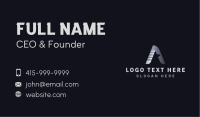 Talent Agency Letter A Business Card Image Preview