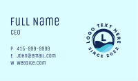 Ocean Wave Lettermark Business Card Image Preview