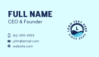 Ocean Wave Lettermark Business Card Image Preview