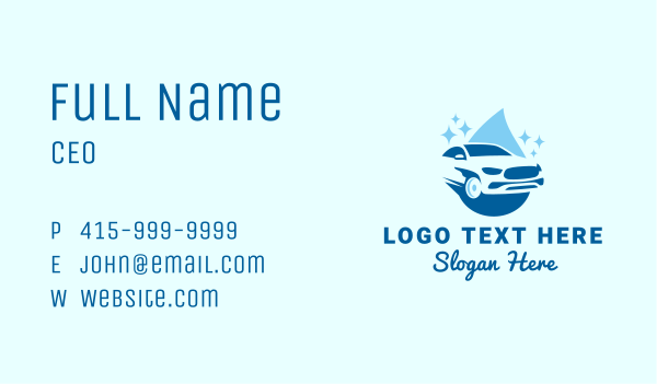 Car Cleaning Droplet  Business Card Design Image Preview