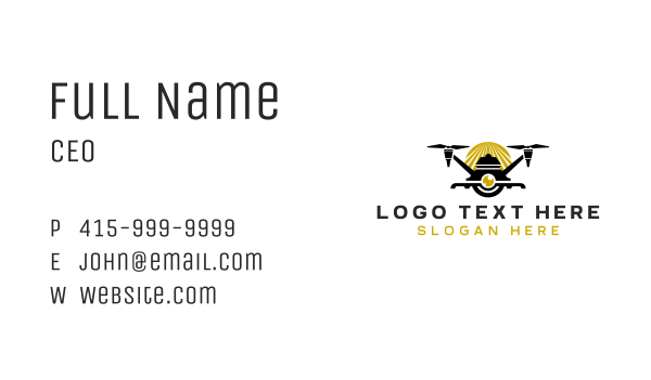 Drone Aerial Videographer Business Card Design Image Preview