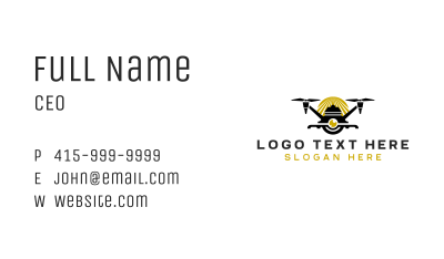 Drone Aerial Videographer Business Card Image Preview