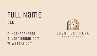 Home Architect Blueprint  Business Card Image Preview