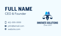 Blue Pen Scale  Business Card Image Preview