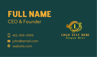 Luxury Wreath Lettermark Business Card Image Preview