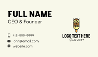 Owl Popsicle  Business Card Image Preview