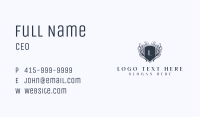 Luxury Hotel Shield Business Card Image Preview