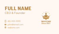 Golden Ritual Candle Business Card Image Preview