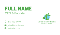 Human Organic Leaves  Business Card Image Preview
