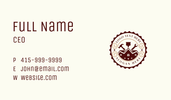 Carpentry Hammer Wrench Business Card Design Image Preview