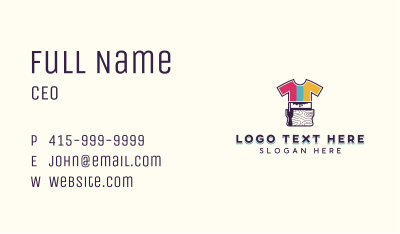Apparel Shirt Printing   Business Card Image Preview