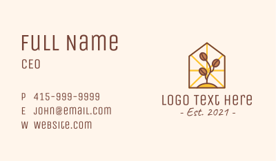 Coffee Farm House Business Card Image Preview