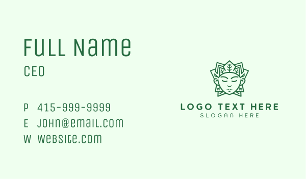 Green Leaf Prince  Business Card Design Image Preview