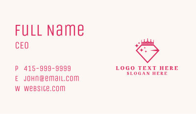 Diamond Crown Accessory Business Card Image Preview