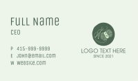 Green Yarn Crochet  Business Card Image Preview